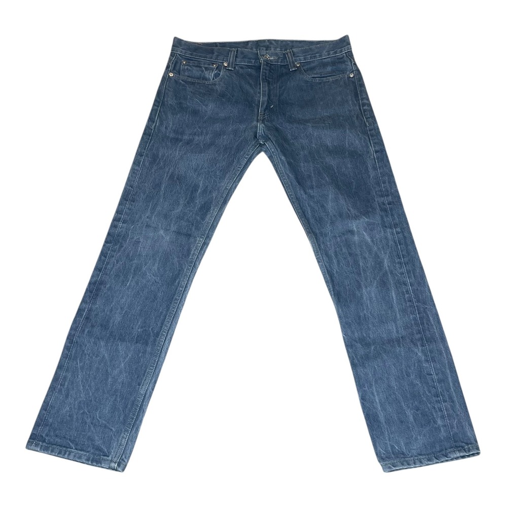 Vintage Levis 511 Skinny Jeans Mens 34x30 Blue Marbled Textured Wash 100% Cotton